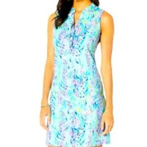 Lilly Pulitzer 002504 Women's Sherryn Shift Dress Sleeveless Coverup Medium